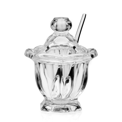 Vintage Glass Honey Jar