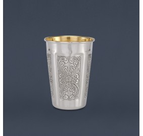 Kiddush Cup Cobalt Decorated