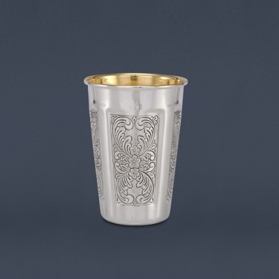 Kiddush Cup Cobalt Decorated