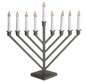 Menorah Electric Pewter Finish