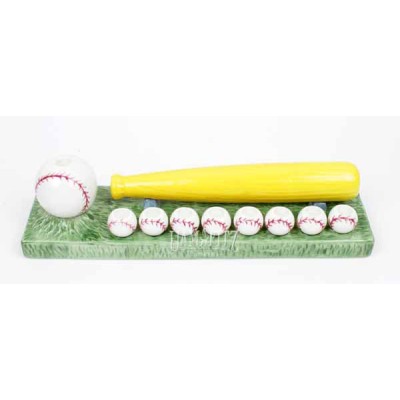 Menorah Ceramic Baseball