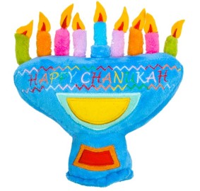 Plush Menorah With Candles