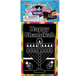 Menorah Scratch Art