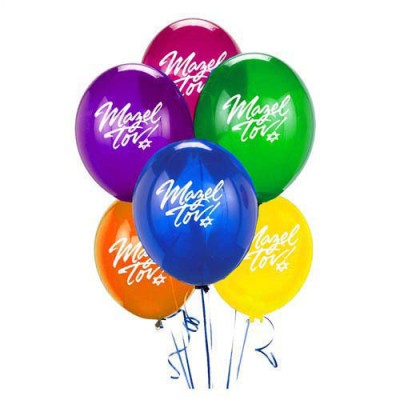 Mazel Tov Balloons 6 Pc.