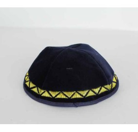 Embroidered Velvet Yarmulka