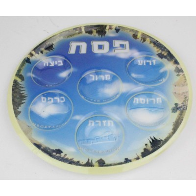 Vinyl Seder Plate - 9 Inch 