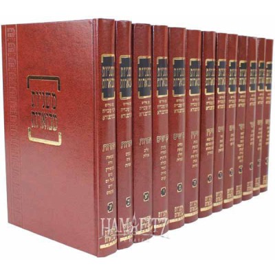 Kehati Mishnah Hebrew With Bartenura, 13 Volume Set - סט משניות קהתי עם ברטנורא - 13 כרכים