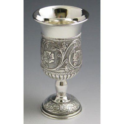 Kiddush Cup With Leg Flower