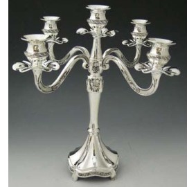 Silver Plated 5 Branch Candelabra