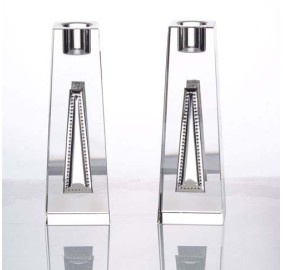 Candlesticks Crystal & Mirror