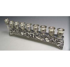 Silverplated Strip Menorah