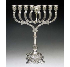 Menorah Oil Silverplated