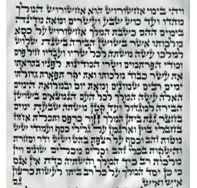 Megillah Klaf Ari 19"