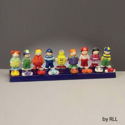 Ceramic Friends Menorah