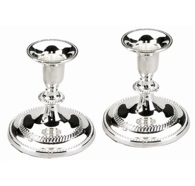 Silver Plated Candlesticks 3" High