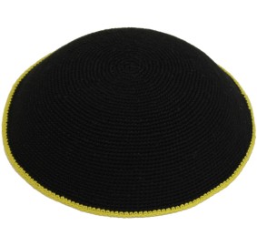 Dmc Black Knit Yellow Border