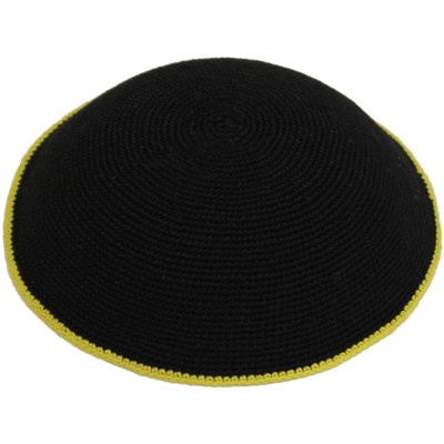 Dmc Black Knit Yellow Border