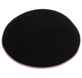 Dmc Black Knit Pink Border