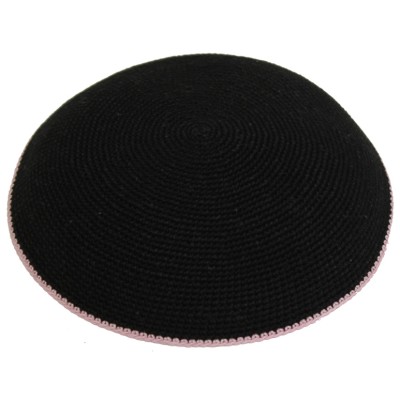 Dmc Black Knit Pink Border