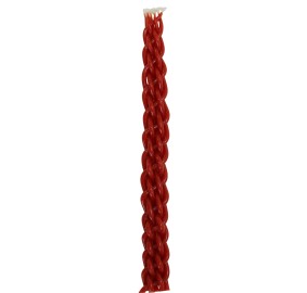 Havdalah Candle Shiny Red