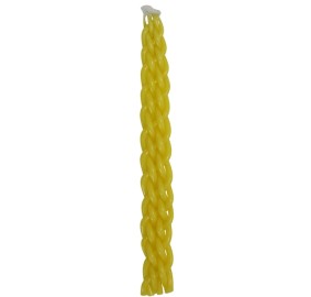 Havdalah Candle Shiny Yellow