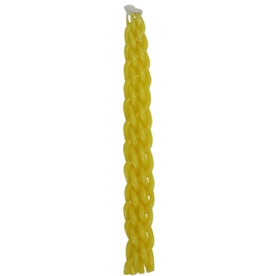 Havdalah Candle Shiny Yellow