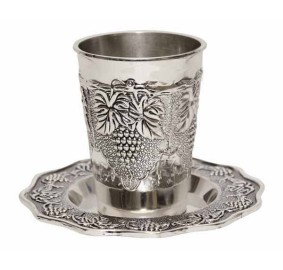 Kiddush Cup w/ Tray Nickel