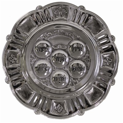 Seder Plate Silverplated
