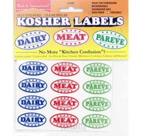 Kosher Labels - Meat, Dairy, Pareve