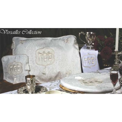 Matzah Cover #530 - White Embroidery