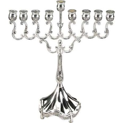 Oil Menorah Silverplated