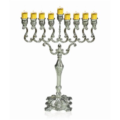 Silver Plated Oil Menorah