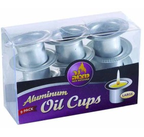 Large Aluminum Oil Cups, 9 Pack