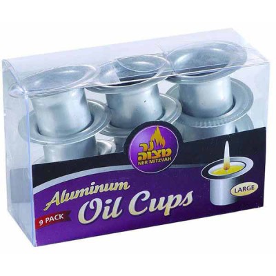 Large Aluminum Oil Cups, 9 Pack