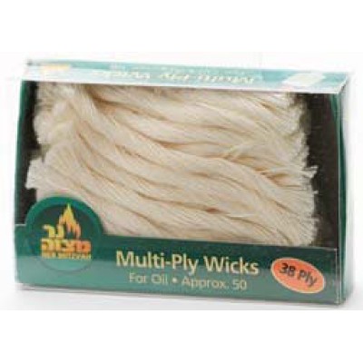 38 Ply Cotton Wicks, 50 Pack