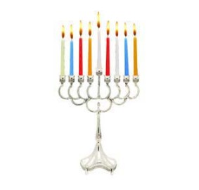 Candle Menorah Silverplated