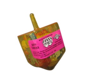 Square Dreidel Filled With Candy