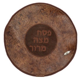 Matzah Cover - Leather 500 - Brown