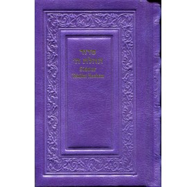 LEATHER SIDDUR HEBREW/ENGLISH - ANNOTATED - COMPACT SIZE