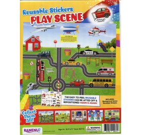 Play Scene Reusable Sticker Set