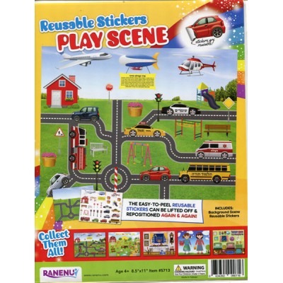 Play Scene Reusable Sticker Set