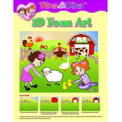 3D Foam Art - Rina & Dina