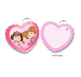 Heart Shape Sheets With Key Ring