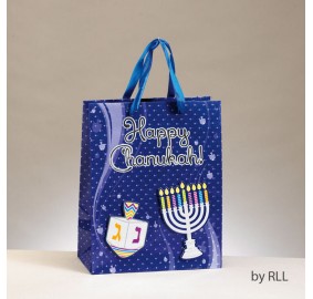 Chanukah Gift Bag Embellished  - Medium