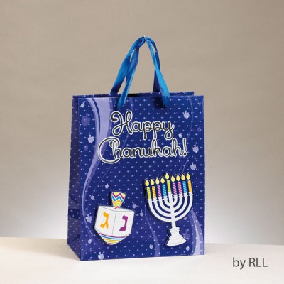 Chanukah Gift Bag Embellished  - Medium