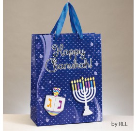 Chanukah Gift Bag Embellished  - Large