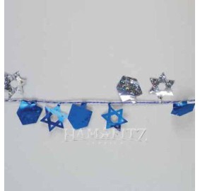 Chanukah Garland Wire Stars