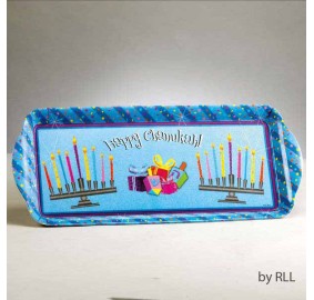 Chanukah Sparkle Melamine Tray