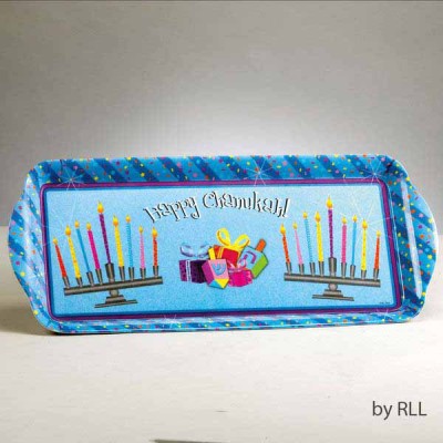 Chanukah Sparkle Melamine Tray