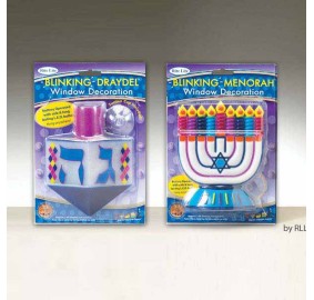 Chanukah Blinking Window